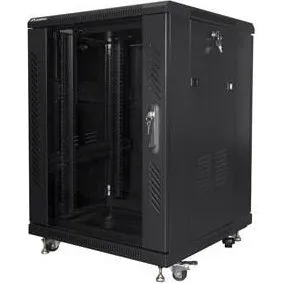 Lanberg 15U Fritstående Serverrack, Sort, 600x600 mm