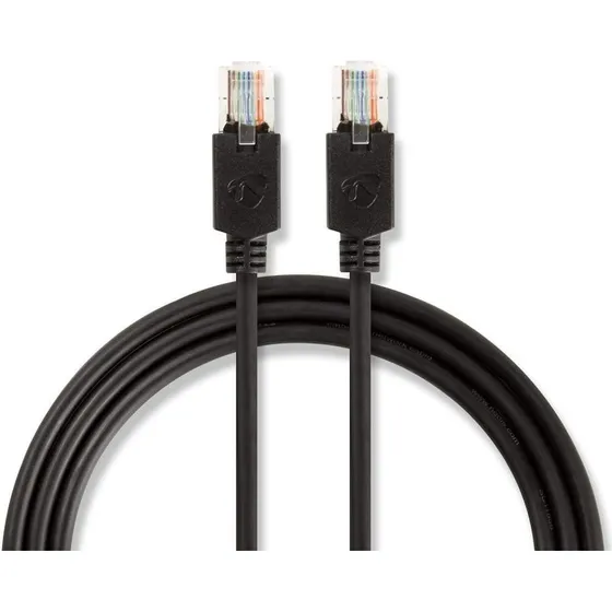 CAT5e U/UTP netværkskabel 15 m, antracit, LSZH