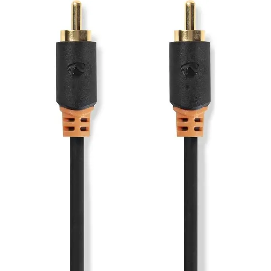 Nedis Digital Audio Kabel RCA 2 m, Guldplateret, Antracit