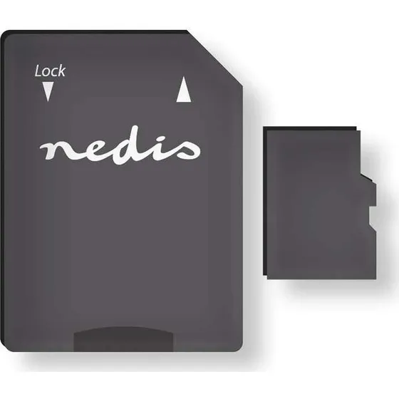 Nedis microSDXC 64 GB, 90 MB/s skrive, 45 MB/s læse, UHS-I, med SD-adapters