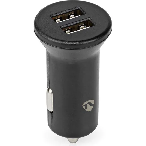 Nedis Biloplader 24 W, 2x USB-A, 4,8 A