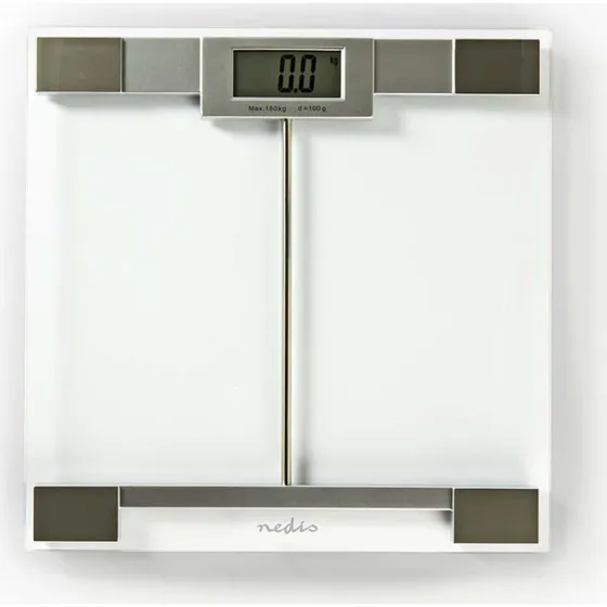 Nedis PESC110DCT Digital Personvægt, Hærdet Glas, 180 kg