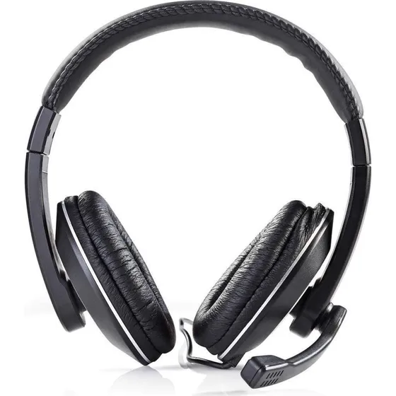 Nedis Over-Ear Headset med Mikrofon, Sort (2x3,5mm)