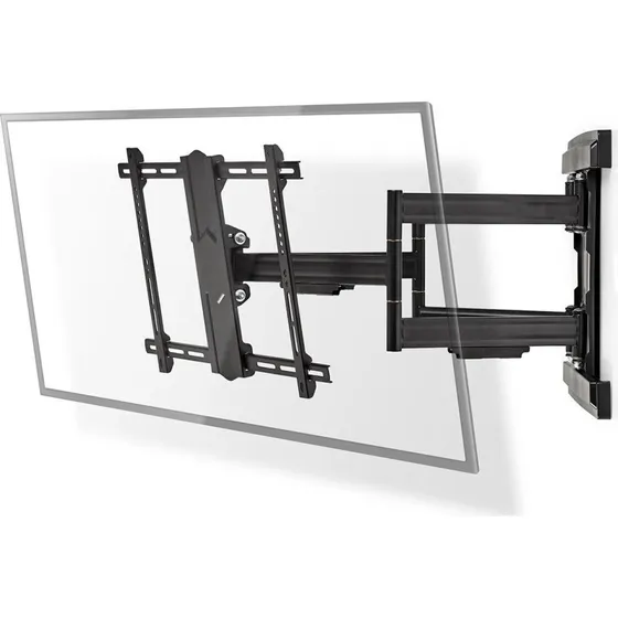 Nedis TVWM6551BK Fuld Motion Vægbeslag, Sort, 37-80", 70 kg