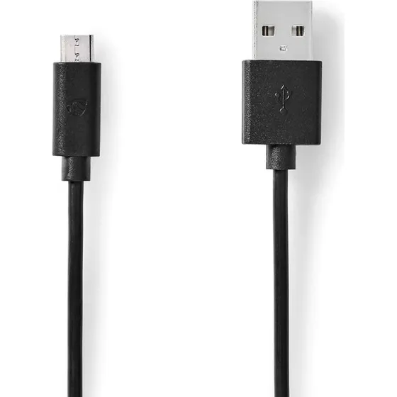 Nedis USB-kabel 5 m, USB-A til Micro-USB, sort