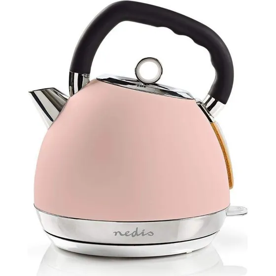 Nedis Elkedel 1,8 l Soft-Touch Pink 360°