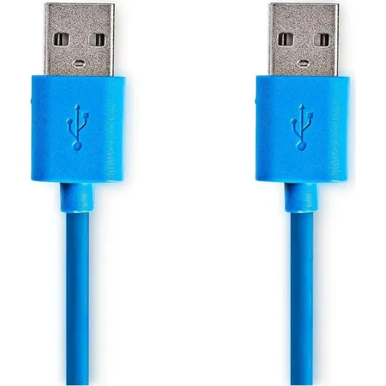 Nedis USB-A til USB-A 2 m, blå, 5 Gbps