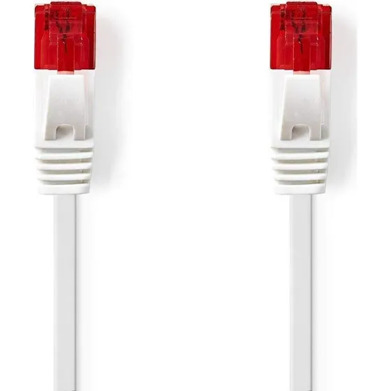 Nedis CAT6 Flad Netværkskabel 3 m Hvid