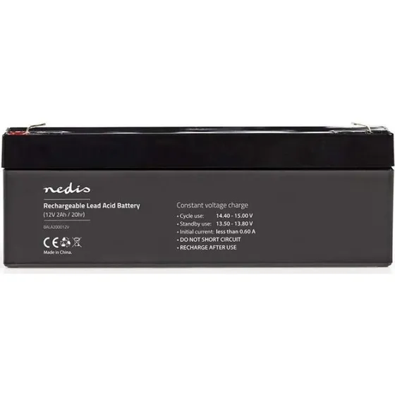 Nedis BALA200012V 12 V 2000 mAh genopladeligt blybatteri