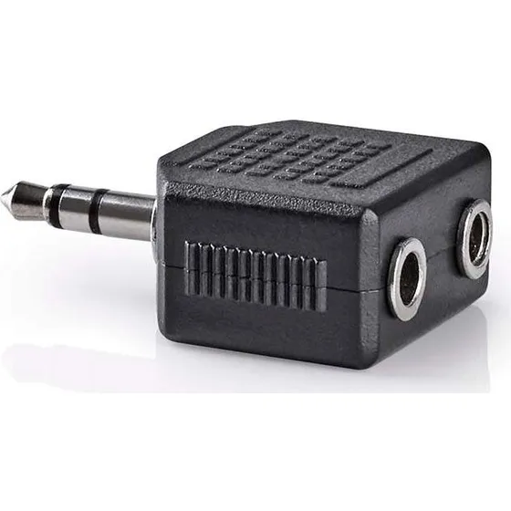 Nedis Audio Splitter 3.5 mm, Sort