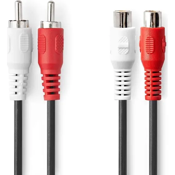 Nedis Stereo Audio Kabel 5 m, Nikkelplateret, Sort