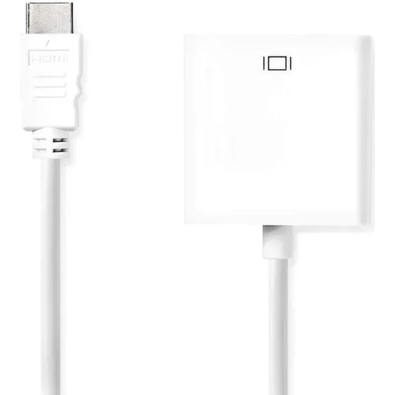 Nedis HDMI til VGA Adapter 20 cm, Nikkelplateret