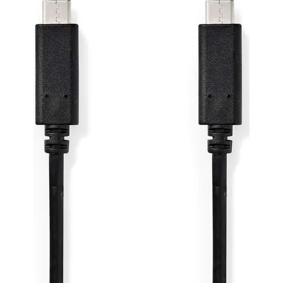 Nedis USB-C 1 m 60 W 4K@60Hz nikkelplateret kabel