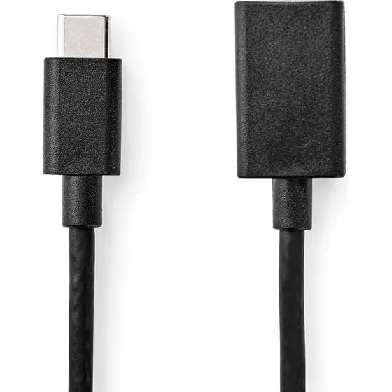 Nedis USB-C Adapter Type A til 24-pin USB-C, 15 cm, sort