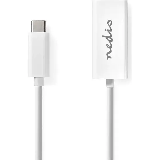 Nedis USB-C Gigabit Ethernet Adapter, 1000 Mbps, Hvid