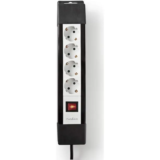 Hager 4-vejs Udvidelse Socket med Sidebens Jord, 3.00 m, 16 A