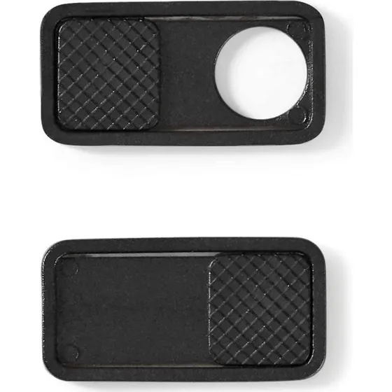 Nedis Webcam Cover, Plastik, Sort, 1 stk