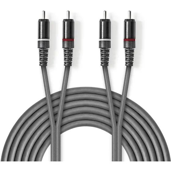 Nedis OnStage RCA Audio Kabel 1,5 m Nikkelplateret