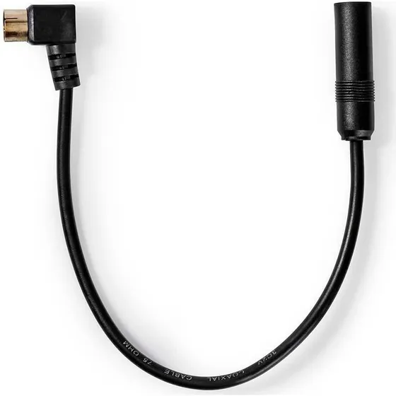 Nedis Antennestik til Bil 0,25m, Nikkelplateret, Coaxial