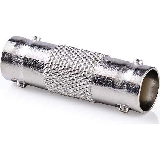 Nedis Aerial Coupler, BNC Hun til BNC Hun, Nikkelplateret, 50 Ohm, Sølv