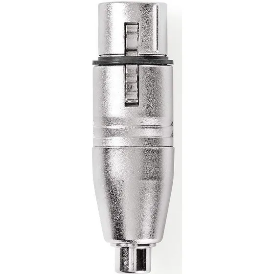 Nedis XLR 3-pin hun til RCA hun, nikkelplateret, sølv, 10 stk.