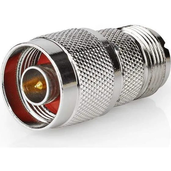 Nedis Aerial Adapter, N Han til UHF Hun, 10 stk., Sølv
