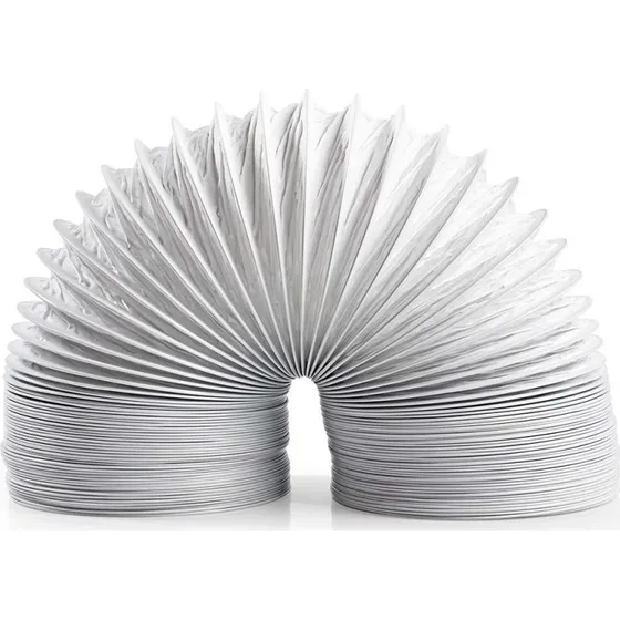 Nedis Aftræksslange PVC 100 mm 3,00 m Hvid