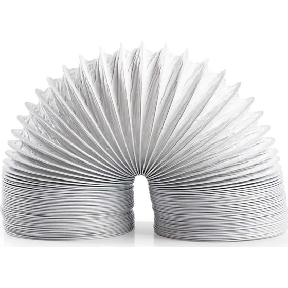 Nedis Aftræksslange PVC 100 mm 6 m Hvid