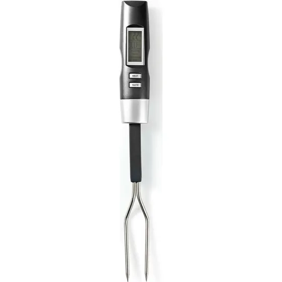 Nedis KATH108GY Digitalt Stegetermometer, Gaffel, Grøn