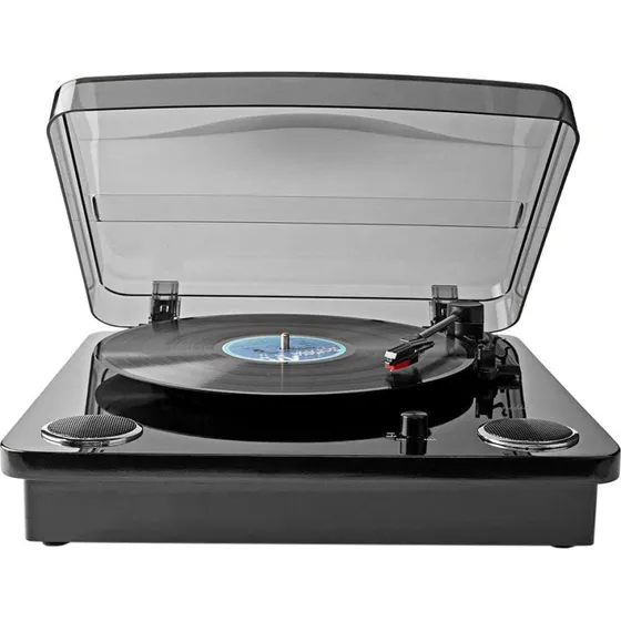 Nedis Vinylafspiller med Bluetooth, Sort