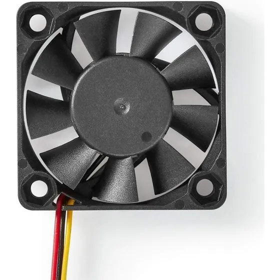 Nedis DC-ventilator 40 mm 3-pin, sort, 27,9 dBA