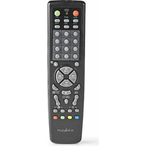 Nedis Universal Fjernbetjening – Forprogrammeret 10-i-1, Sort