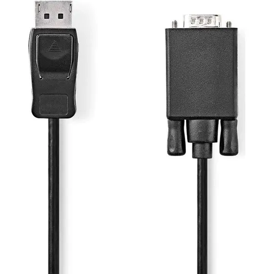 Nedis DisplayPort til VGA-kabel, 2 m, nikkelpladeret