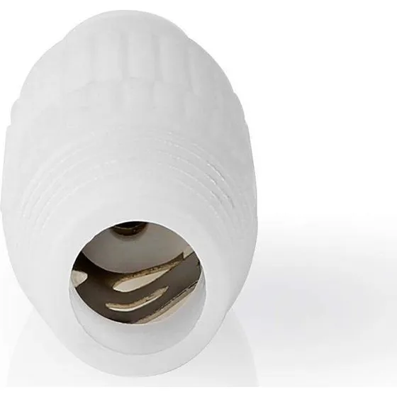Nedis CSBW40980WT koaksialkabelsamler, hvid, 75 Ohm