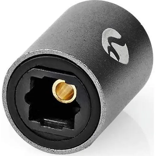 Nedis TosLink Adapter | Lige | Metal | Gun Metal Grå