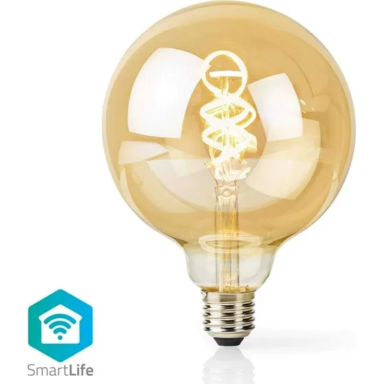 Nedis SmartLife LED Glødepære | E27 | 360 lm | Varm til kølig hvid | Wi-Fi