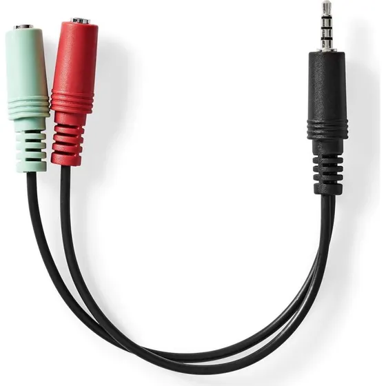 Nedis Audio Splitter 3,5 mm 20 cm Antracit