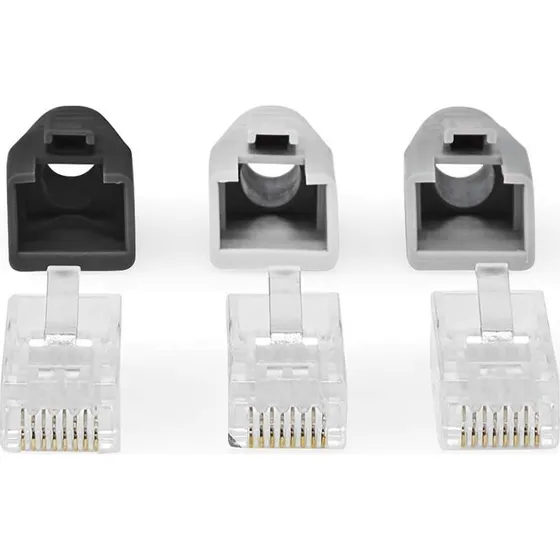 Nedis RJ45-stik CAT6 UTP guldplateret grå 10 stk.