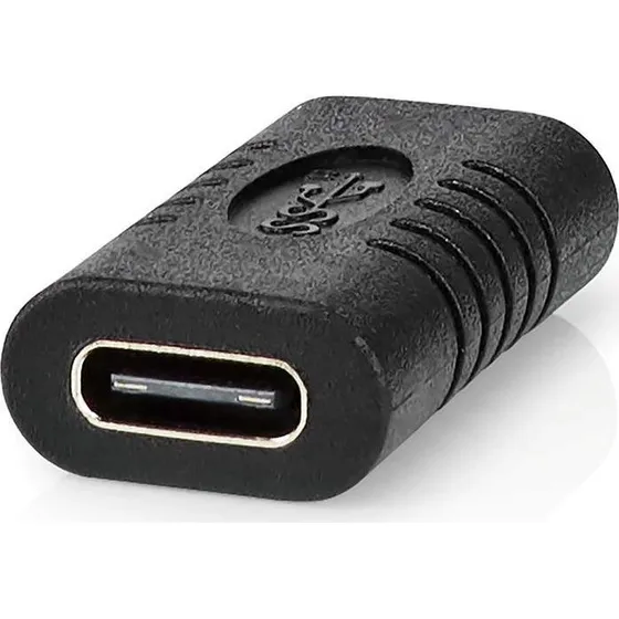 Anker USB-C™ Adapter 10 Gbps, Runde, Nikkelplateret, Sort