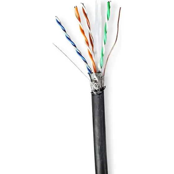 Nedis CCBG8598BK100S CAT6 Netværkskabel 100m Sort