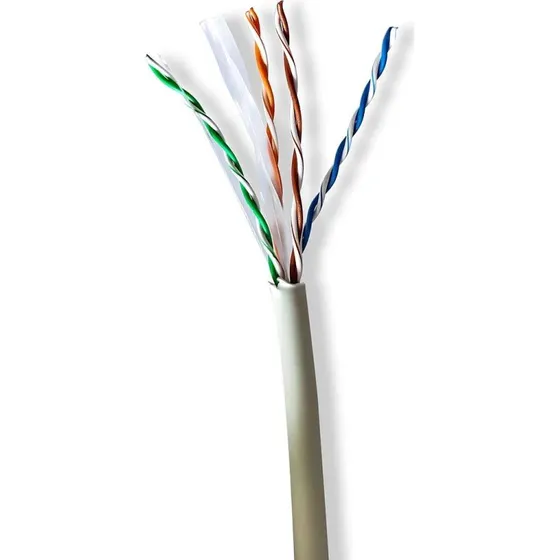 Nedis CAT6 U/UTP 305m Grå LSZH Netværkskabelrulle