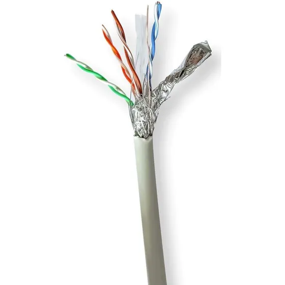 Nedis CCBG8528GY305 CAT6 S/FTP Netværkskabel, 305 m, Grå, Indendørs