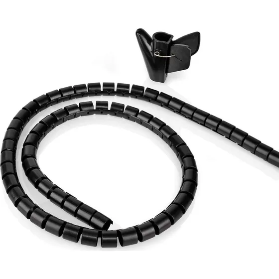 Nedis Kabelstrømpe Spiral, 16 mm, Sort