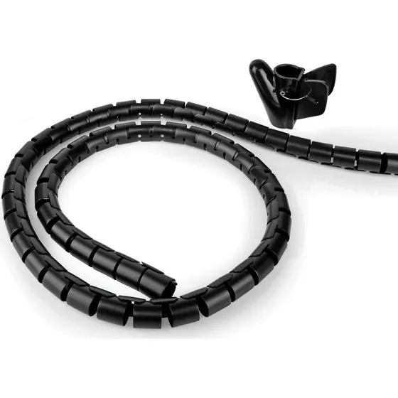 Nedis Kabel Management Spiralærme, 28 mm, Sort, 1 stk