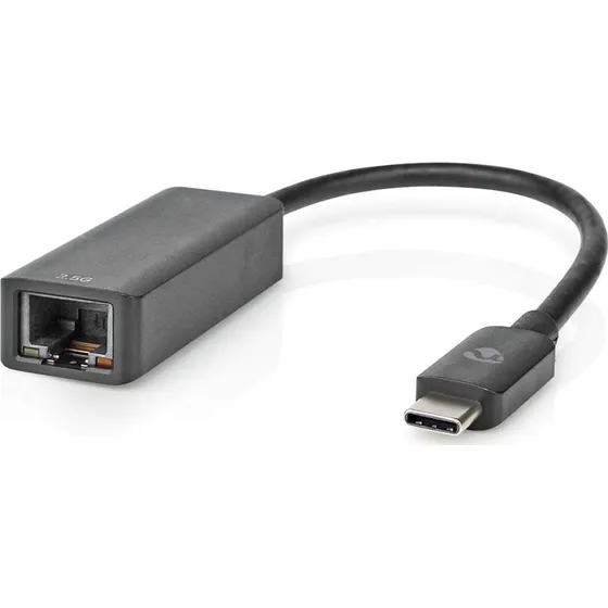 Nedis USB-C til RJ45 2.5 Gbps-netværksadapter, sort