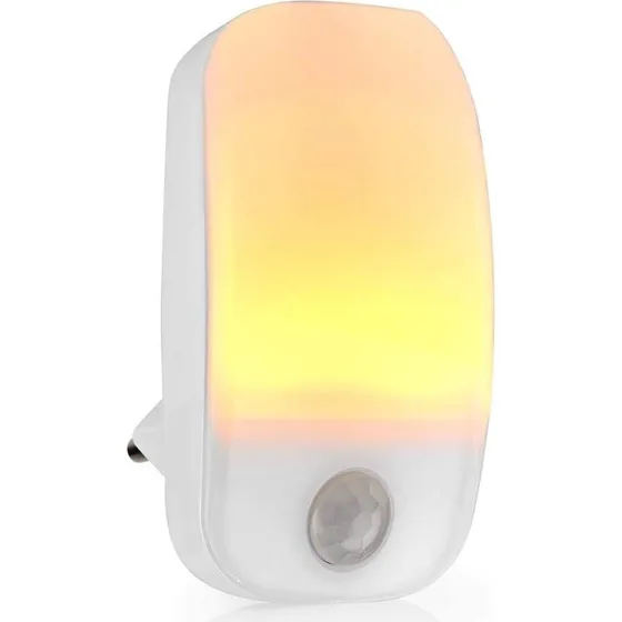 Nedis Plug-In LED Natlys med Bevægelsessensor, Varm Hvid
