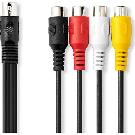 Nedis CAGL20450BK02 0,20 m DIN 5-pole audio-kabel, sort