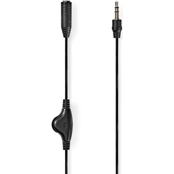 Audio-Link 3.5 mm Nikkelplateret Rund Kabel 1 m