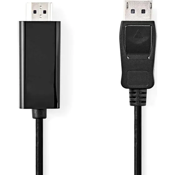 Nedis CCGL37100BK10 DisplayPort til HDMI-kabel, 1 m, sort