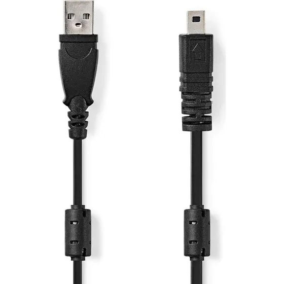 Nedis CCGL60810BK20 USB-kabel 2 m, sort
